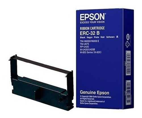 Cinta Epson Ribbon Erc-32 B Erc-32b Original Color Negro