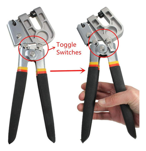 Postes Del Metal Sin Uñas Crimper Con Mango Antideslizante