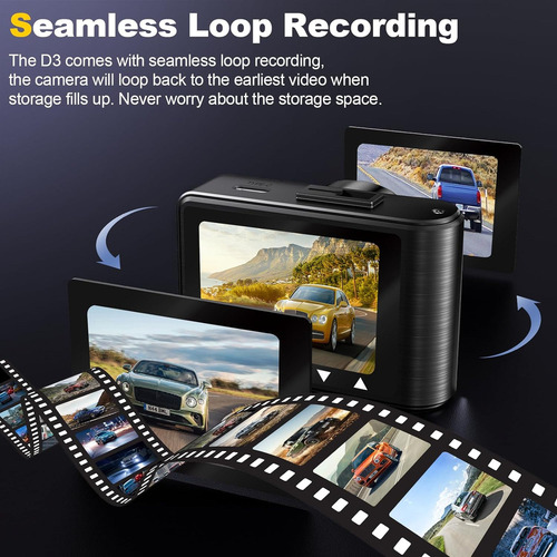 Cámara Dash Cam 4k Dash Cam Wifi For Coches
