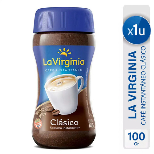 Cafe Instantaneo Torrado Sin Tacc La Virginia 100 Gr