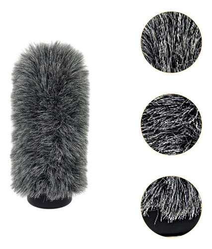 Rii Câmera Mic Deadcat Mic Mic Windjammer Soft Fácil De 18cm