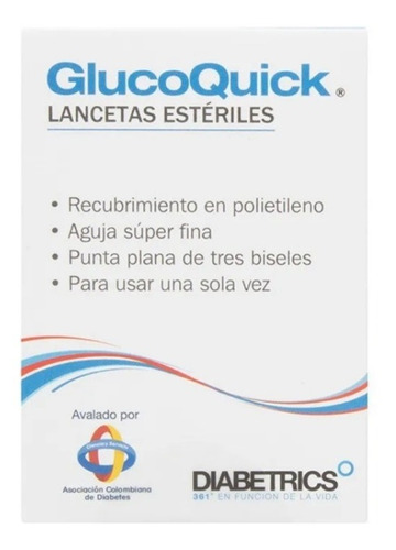 150 Lancetas Estériles Glucoquick