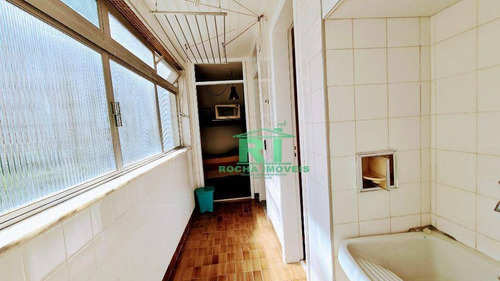 Imagem 18 de 19 de Apartamento Na Praia, Vista Para O Mar, Sacada, 2 Dormitórios + Dependência De Empregada, 1 Vaga De Garagem, Pitangueiras, Guarujá/sp - Ap5529