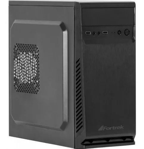 Gabinete Atx Mini Tower Sc501bk Fortrek Sem Fonte Cor Preto