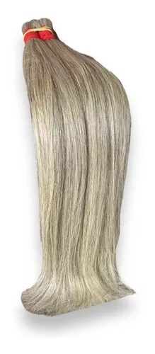 Cabelo Humano Vietnamita Loiro Mesclado 55cm-100g Mega Hair