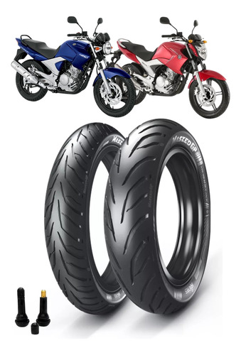 Par Pneu 110/70-17 + 140/70-17 Ira Masked Yamaha Fazer 250