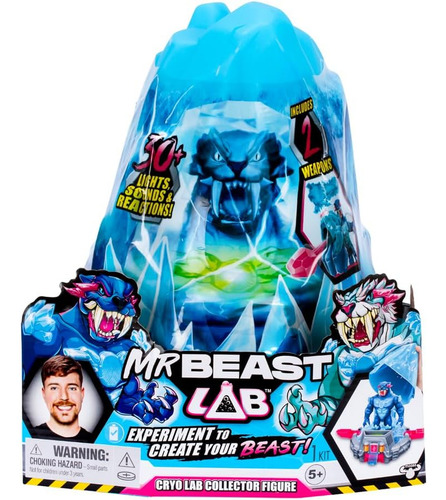 Boneco Colecionável Cryo Lab Mrbeast Lab