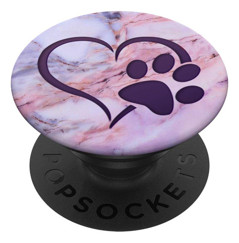 Popsockets Intercambiabl Diseño Pata Perro Color Rosa Azul