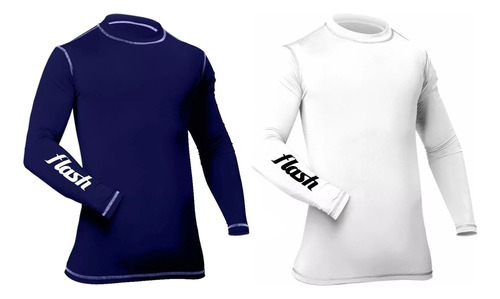 Remera Termica Flash Camiseta Primera Piel Abrigo Frio X 2u