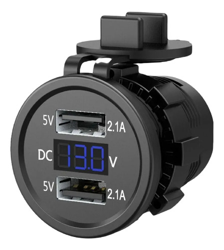 Voltímetro Cargador Usb 5v 2.1a 12v Dc Continua (elegir Led)