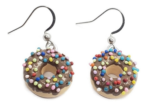 Aretes De Dona De Chocolate Y Chochitos De Pasta Francesa