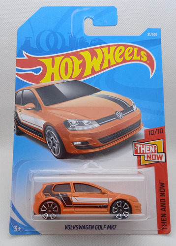 Hot Wheels Volkswagen Golf Mk7 No. 21/365 Naranja 2017 