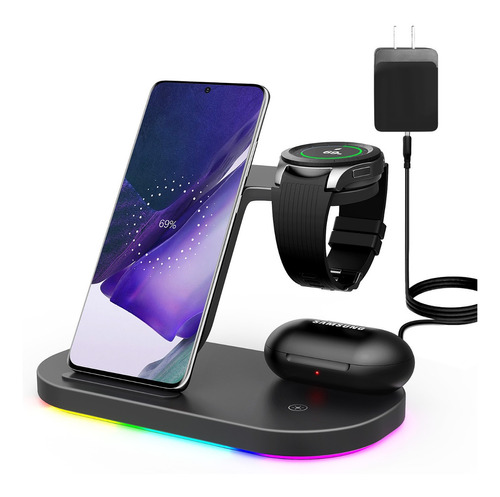 Cargador Inalámbrico Para Samsung Galaxy Z Fold 4/watch/buds