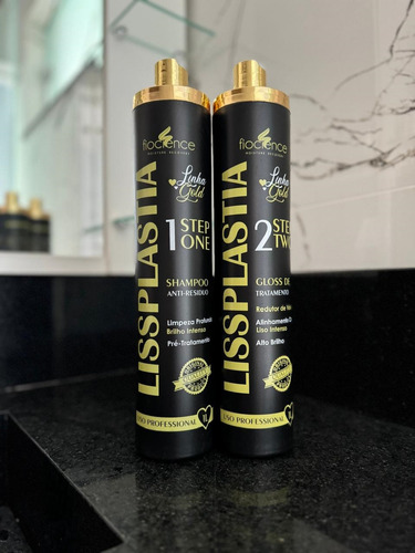 Lissplastia Fiocience Linha Gold Shampoo E Ativo 2x1000ml