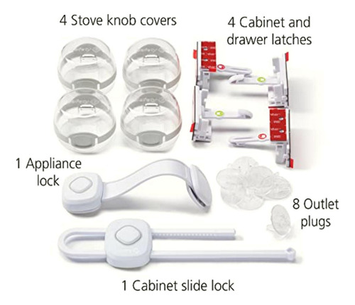 Safety 1st Kit De Seguros Inteligentes Para Cocina 18 Pzs