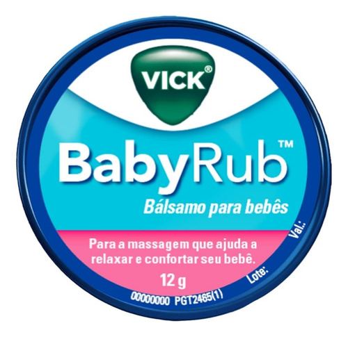 Vick Babyrub Para Bebe Descongestionante Vaporizante - 12g