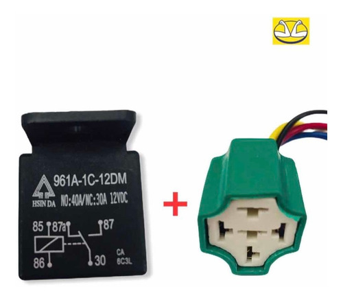 Relevo 12v Automotriz 30a + Obsequio Conector (pacha)