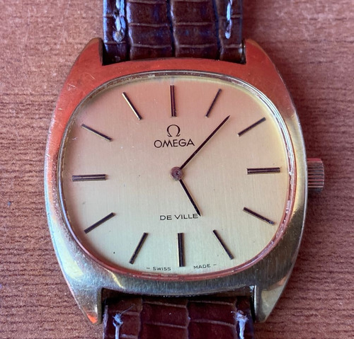 Precioso Antiguo Reloj Omega De Ville Mecánico Cuerda