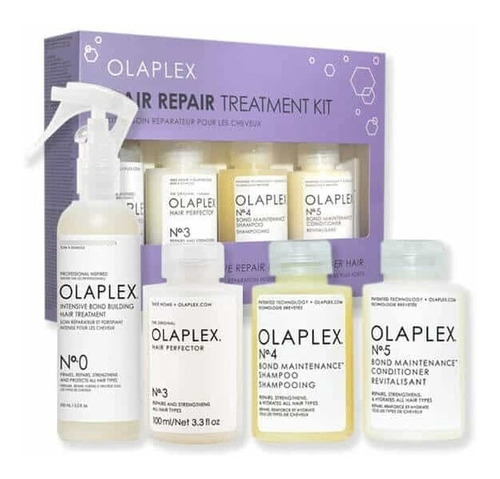 Olaplex Hair Repairtreatment Kit N°0 + N°3 + N°4 + N°5 (usa)