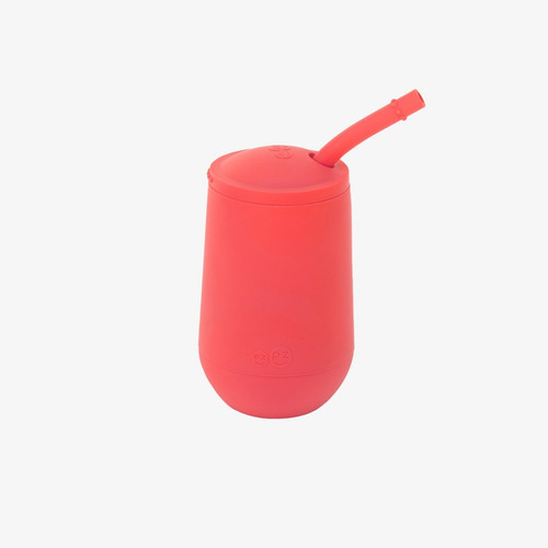 Vaso Ezpz Entrenador Grande Con Popote Para Bebes Silicon Color Rosa