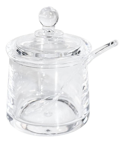 Açucareiro Acrilico Com Tampa E Colher N2263059 - Quanhe Cor Transparente