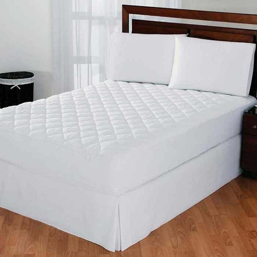 Cubrecolchón Colchas Concord Capitonado Blanco blanco con diseño capitonado - individual