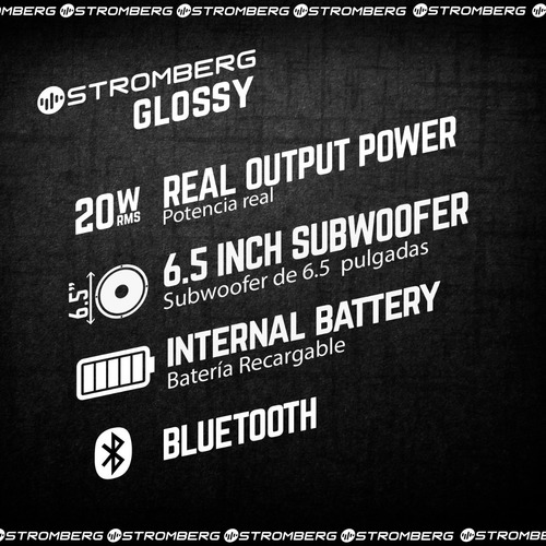 Parlante Portátil Stromberg Glossy Bluetooth Tienda Oficial