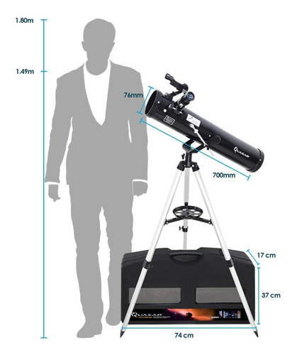 Imagen 4 de 10 de Telescopio Quasar Q76 Cámara Usb Láser Verde 525x