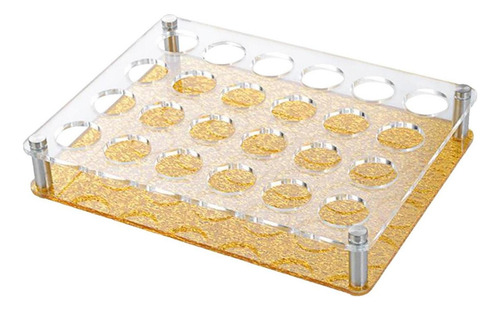 Estante Para Copas De Vino, Soporte Áurea De 24 Hoyos