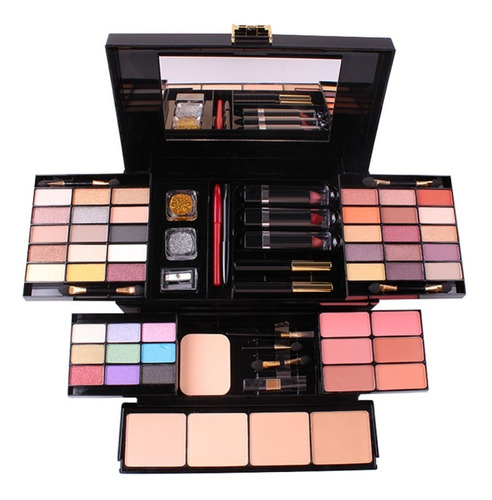 Maquillaje Facial Set Caja, Sombra De Ojos Blush, Máscara