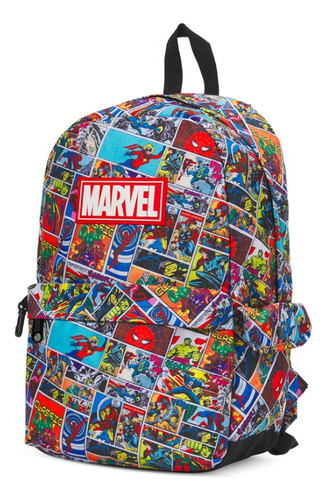 Mochila Marvel Retro Comic Mooving Escolar Urbana Original