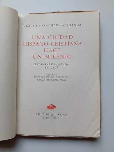Dos Libros De Historia De España De Claudio Sanchez Albornoz