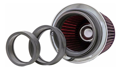 Filtro De Ar Esportivo K&n Kn Duplo Fluxo Rg1001 Conico Universal Rg-1001rd Vermelho