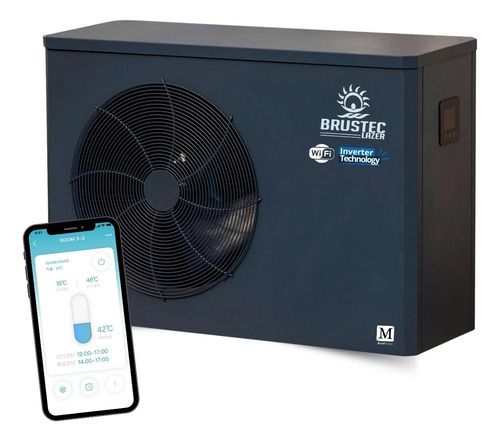 Trocador De Calor Inverter C/ Wifi Até 40m³ Com Wifi Brustec