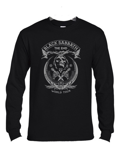 Polera Ml Black Sabbath The End World To N Metal Abominatron