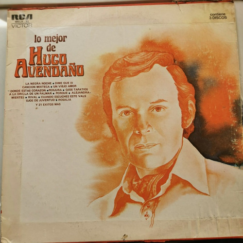 Disco Lp:hugo Avendaño- Lo Mejor Con 3 Lps