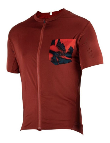 Jersey Mtb Trail 3.0 Color Rojo, Verde Pistache,gris Oscuro