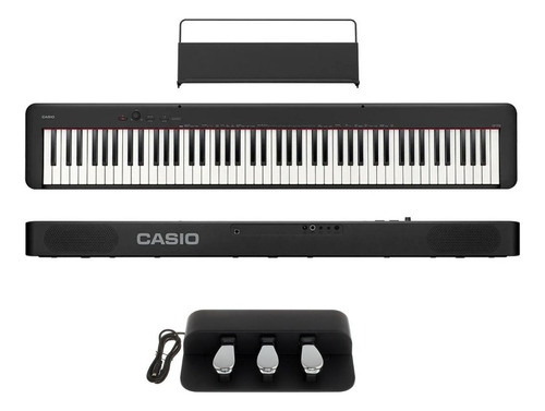 Piano digital Casio CDP-S160 - Pedal Triplo Sp-34 Cor Preto 110v - 220v