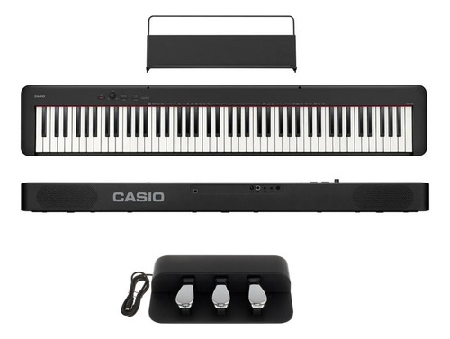 Piano digital Casio CDP-S160 - Pedal Triplo Sp-34 Cor Preto 110v - 220v