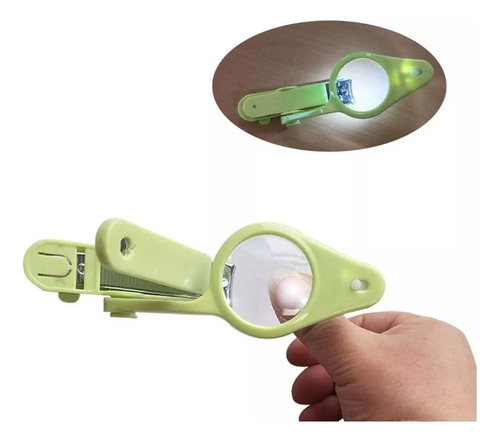 Cortaúñas Con Lupa De Luz Led Para Niños Y Bebés, Cortaúñas