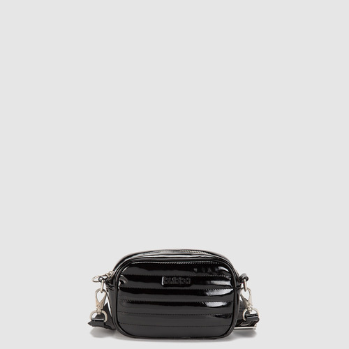 Bolsa Bandolera Crossbody Bubba Purse Gloss Mini Unisex Black Lisa Metalicos Negra