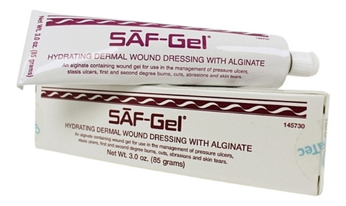 Convatec Gel cicatrizante alginato de cálcio Saf-gel 85g kit 2 unidades