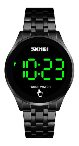 Skmei 1579 Mens Pulseira De Aço Digital Relógio Moda Prata