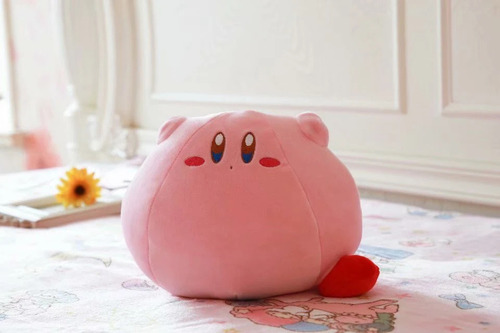 Q Linda Muñeca De Peluche De Dibujos Animados Kirby Pillow,