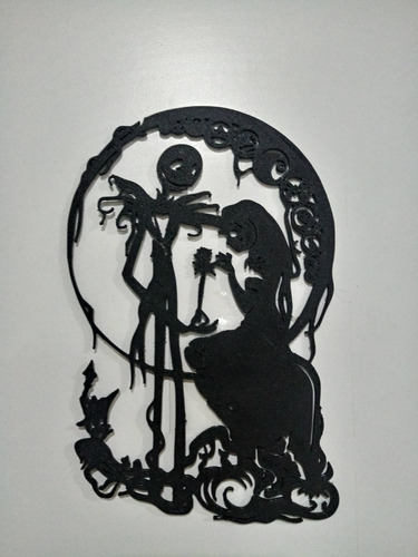 Silueta Extraño Mundo De Jack Skellington Decoración Colgant