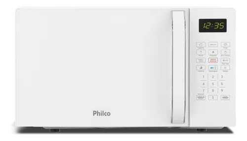 Micro-ondas Philco 20L Branco Pintura Limpa Fácil PMO23B 220V