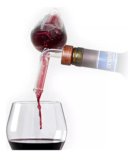 S 2pcs Aireador Y Decantador De Vino Centellino Areadivino