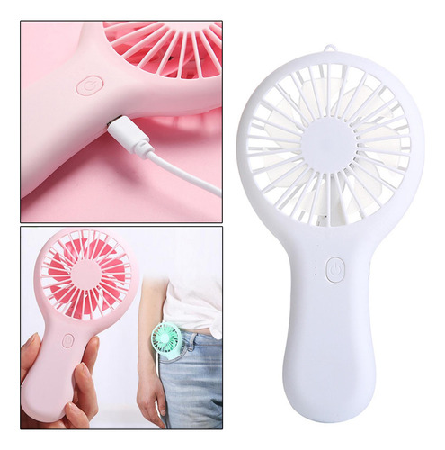 Mini Ventilador De Mano Portátil, Collar De Carga Usb,