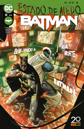 Batman - 08/66, de Ridley, John. Editorial Panini, capa mole em português, 2022