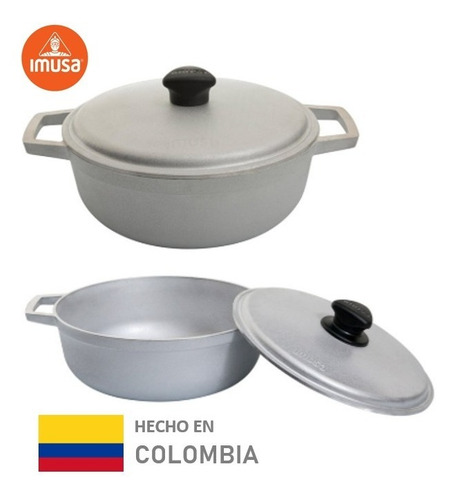 Caldero Imusa 36 Cms Con Tapa Aluminio
